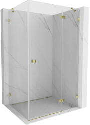 Mexen Lunar, jobb oldali nyíló zuhanykabin 80 x 90 cm, átlátszó üveg, arany profil, 834-080-090-50-00-P (834-080-090-50-00-P)