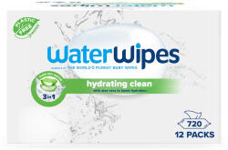 WaterWipes 12x WATERWIPES Műanyagmentes nedves törlőkendők Hydrating clean 60 db ( 720 db ) - vital24