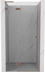 Mexen Lunar L, Balra nyíló zuhanyajtó 70 cm, 8 mm-es átlátszó üveg, matt réz profil, 834L-070-000-65-00-L (834L-070-000-65-00-L)