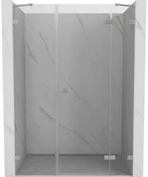 Mexen Lunar, jobbra nyíló zuhanyajtó 130 cm, 8 mm-es átlátszó üveg, acélprofil, 834S-130-050-97-00-P (834S-130-050-97-00-P)