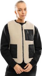 SIROKO Women Lifestyle Női, kétoldalas, sherpa és steppelt mellény Scape Fekete fekete