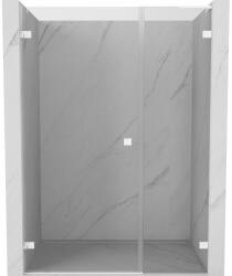 Mexen Lunar-B, L Balra nyíló zuhanyajtó 125 cm, 8 mm-es átlátszó üveg, fehér profil, 832SL-125-050-20-00-L (832SL-125-050-20-00-L)