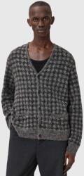 AllSaints gyapjú kardigán szürke, M036KD - szürke S