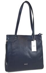 RIALTO sötétkék, fém zippes két részes shopper divattáska RX431R-DO07