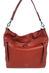 RIALTO terrakotta, fém zippes rejtett dupla előzsebes divattáska RX427R-DO29