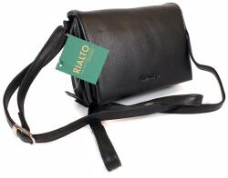 RIALTO fekete, sok részes, kis fedeles bőrtáska RT212802C-03 - taskaweb