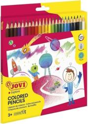 JOVI Wooden Pencils Set creioane colorate 24 buc (<![CDATA[730/24]]>)