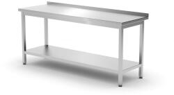 HENDI Munkaasztal alsó polccal - lapraszerelt, HENDI, Profi Line, 1800x600x(H)850mm (0811504)