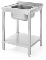 HENDI Egymedencés mosogató alul polccal - HENDI, Profi Line, 600x600x(H)850mm (0811856)
