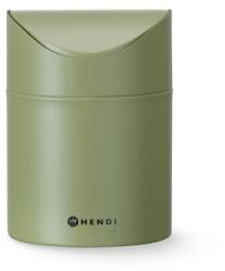 HENDI 440780 asztali szemetes lengőfedéllel - Ø120 × 165 mm, 1, 2 l, zöld (0440780)