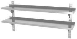 HENDI Állítható fali polc - 2 db - konzollal, HENDI, 1400x300x(H)600mm (0811740)