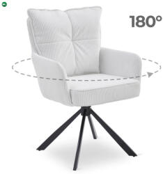 Mebel Elite Forgó Étkező/Tárgyaló Krém Színben. CITY