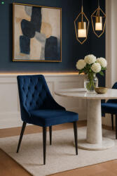 Mebel Elite Sötétkék Bársony Étkezőszék CORK