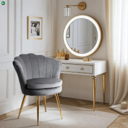 Mebel Elite Szürke Bársony Étkezőszék VIOLA