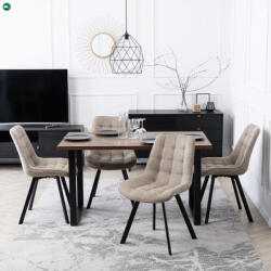 Mebel Elite Bézs Szövet Étkezőszék RICK 2