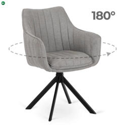 Mebel Elite Forgó Étkezőszék Szürke Színben. MUMBAI