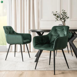 Mebel Elite Zöld Bársony Étkezőszék. MODESTO