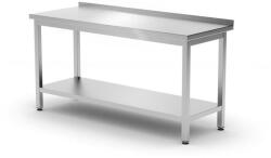 HENDI Munkaasztal alul polccal és hátsó felhajtással - HENDI, Kitchen Line, 1200x600x(H)850mm (0817285)