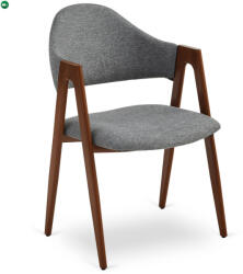 Mebel Elite Elegáns Étkezőszék Szürke/Dió Színben. RUIZ