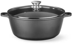 HENDI Öntött alumínium edény, tapadásmentes bevonattal, HENDI, 7, 5L, Fekete, 387x310x(H)130mm (0611036)