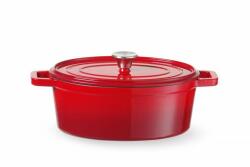 HENDI Zománcozott öntöttvas fazék, HENDI, 4, 4L, Piros, 365x290x(H)115mm (0626849)