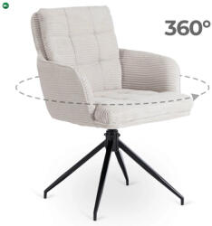 Mebel Elite Forgó Étkező/Tárgyaló Fotel Szürke Színben. Akita