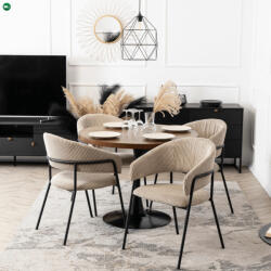 Mebel Elite Bézs Kordbársony Étkezőszék TINKA