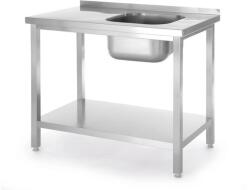 HENDI Egymedenéc mosogató alul polccal, HENDI, Kitchen Line, Jobb oldali medencével, 800x600x(H)850mm (0816998)