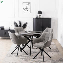 Mebel Elite Forgó Étkezőszék Szürke Színben. PEONY