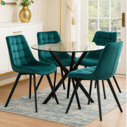 Mebel Elite Türkíz Bársony Étkezőszék RICK