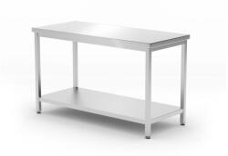 HENDI 817179 központi munkaasztal alsó polccal - 1200 × 600 × 850 mm (0817179)