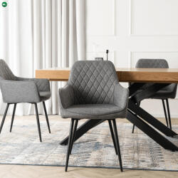 Mebel Elite Elegáns Karosszék Szürke Színben. BRESSO 2