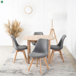 Mebel Elite Szürke Szövet Étkezőszék NEVEL