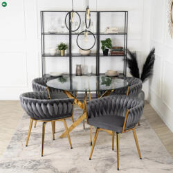 Mebel Elite Elegáns Forgó Étkezőszék Szürke Színben. RUBI