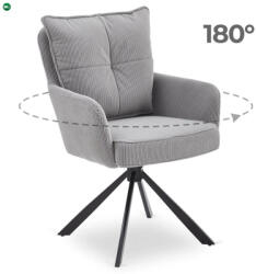 Mebel Elite Forgó Étkező/Tárgyaló Szürke Színben. CITY