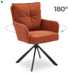 Mebel Elite Forgó Étkező/Tárgyaló Rozsdabarna Színben. CITY