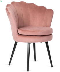 Mebel Elite Rózsaszín Bársony Étkezőszék. BELLA