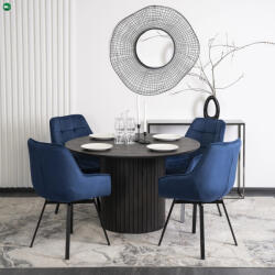 Mebel Elite Forgó Étkezőszék Sötétkék Színben. LUNA