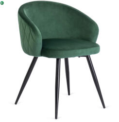 Mebel Elite Elegáns Étkezőszék Zöld Bársony Kárpittal. ADELE
