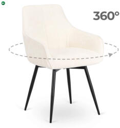 Mebel Elite Forgó Étkezőszék Krém Színben. LARISA