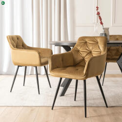 Mebel Elite Mustár Bársony Étkezőszék. MODESTO