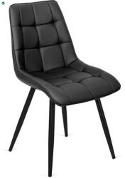 Mebel Elite Fekete Eco-bőr Étkezőszék. MONZA