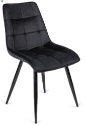 Mebel Elite Fekete Bársony Étkezőszék RIO