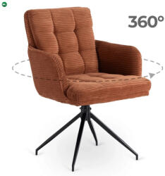 Mebel Elite Forgó Étkező/Tárgyaló Fotel Rozsdabarna Színben
