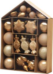 MagicHome Gömbök MagicHome Karácsony, készlet, 32 db, bronz, vegyes, karácsonyfára