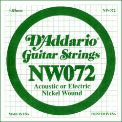 D'Addario NW 072 Coardă individuală pentru chitară (NW072)