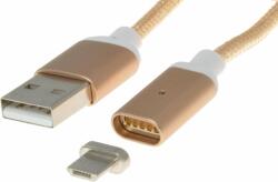 PremiumCord Magnetic microUSB Charging Cable Gold 1 m Cablu USB (KU2M1FGO)