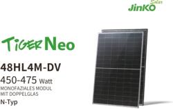 Jinko Solar Panou Fotovoltaic JinkoSolar 48HL4M-DV 455W - Eficienta Superioara 22.77% cu Tehnologie N-TYPE (JKM455N-48HL4M-DV)