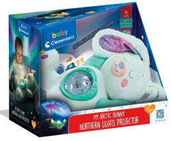 Clementoni Plüss nyuszi északi fény projektor 0+hó