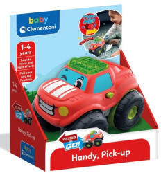 Clementoni Handy, hátrahúzós baby pick-up autó hanggal és fénnyel